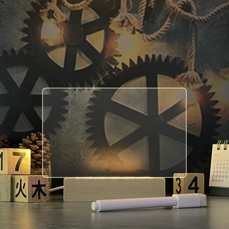 Kreative Notiztafel mit Led-Nachtlicht