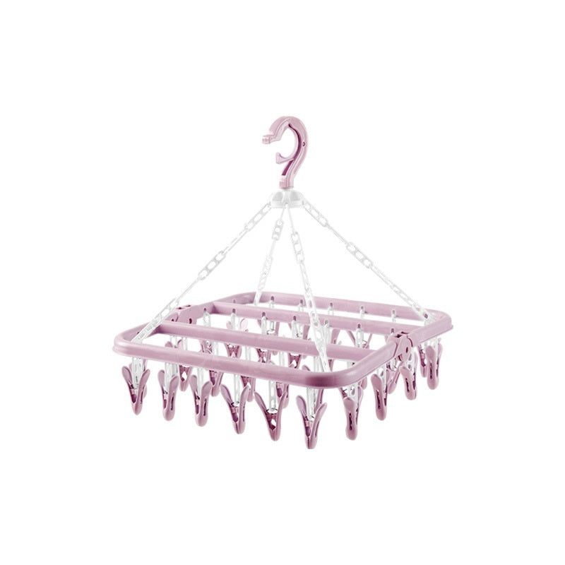 Windproof Clothes Hanger Household Plastic Multifunctional Clip