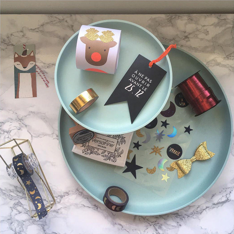 Classic Simple Wind Double-layer Rotatable Tray