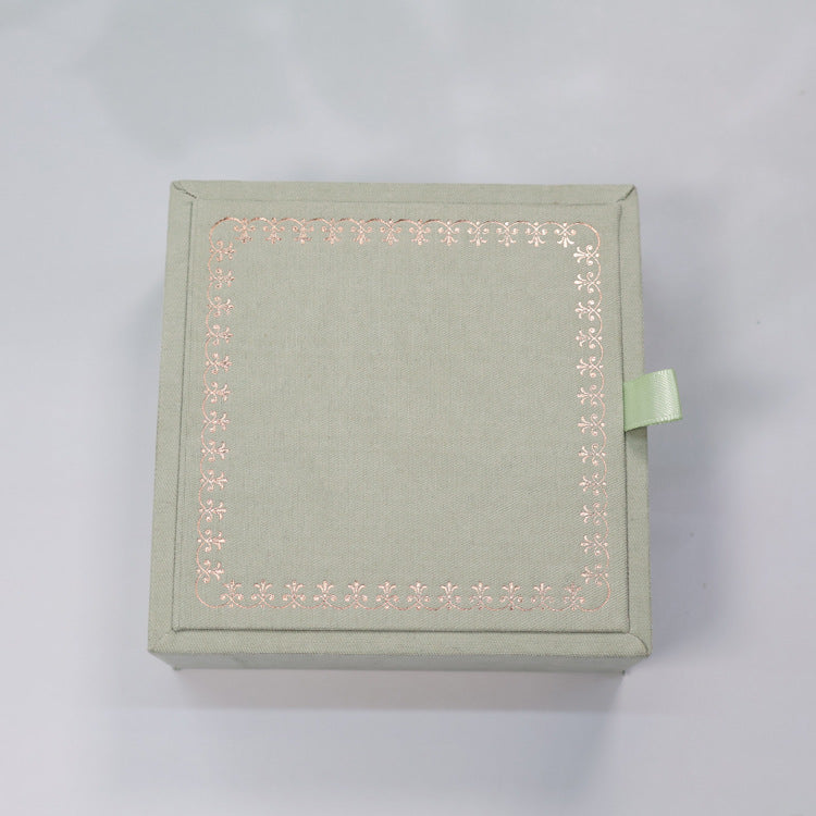 High-grade Mint Green Wooden Jewelry Box