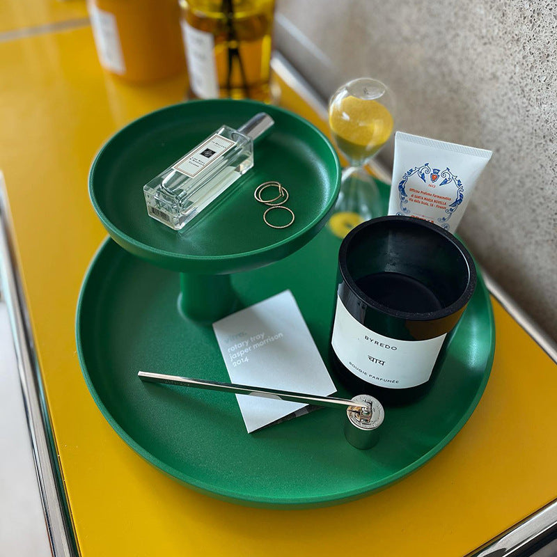 Classic Simple Wind Double-layer Rotatable Tray