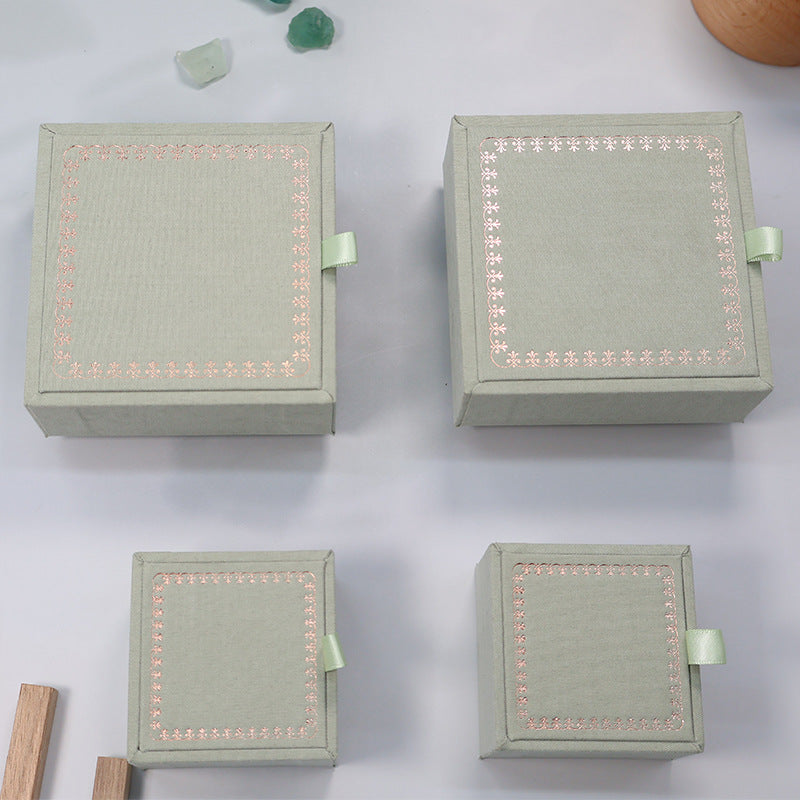 High-grade Mint Green Wooden Jewelry Box
