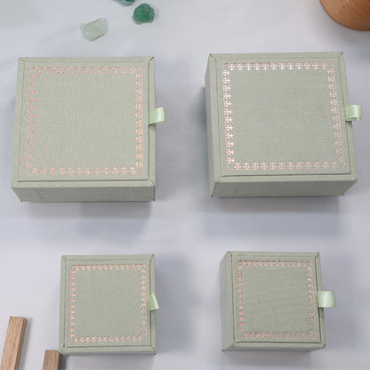 High-grade Mint Green Wooden Jewelry Box