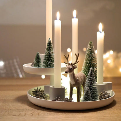 Classic Simple Wind Double-layer Rotatable Tray