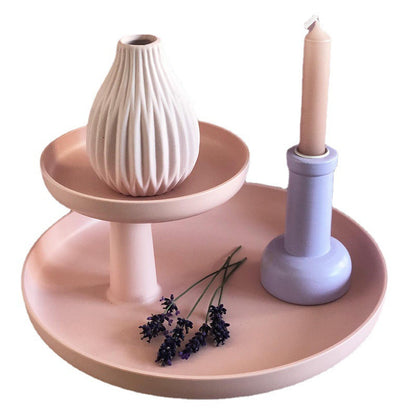 Classic Simple Wind Double-layer Rotatable Tray