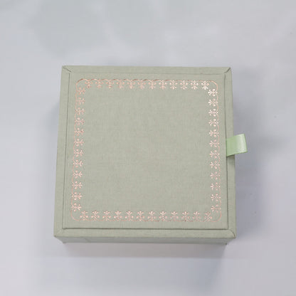 High-grade Mint Green Wooden Jewelry Box