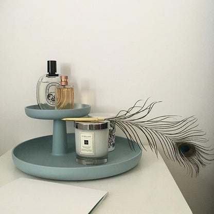Classic Simple Wind Double-layer Rotatable Tray