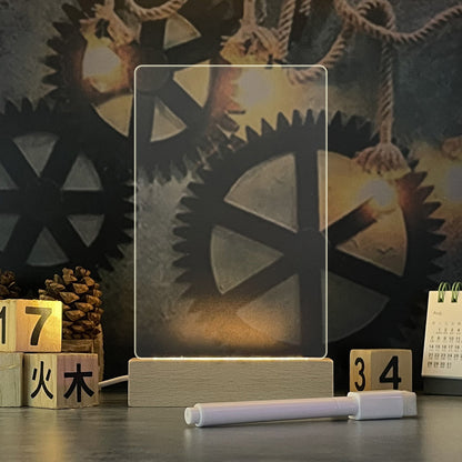 Kreative Notiztafel mit Led-Nachtlicht